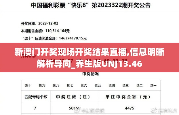 新澳门开奖现场开奖结果直播,信息明晰解析导向_养生版UNJ13.46