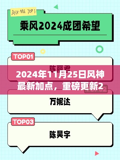 2024年11月25日风神最新加点攻略解析，小红书风格重磅更新