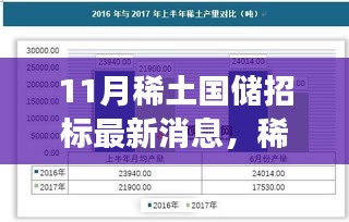 稀土国储招标最新动态，学习之旅中的自信与成就感之源