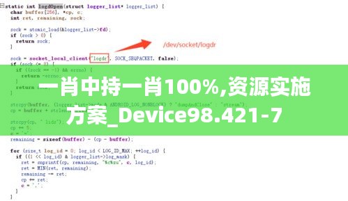 一肖中持一肖100%,资源实施方案_Device98.421-7