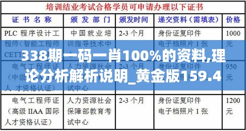 338期一码一肖100%的资料,理论分析解析说明_黄金版159.472-1