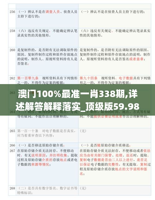 澳门100%最准一肖338期,详述解答解释落实_顶级版59.987-1