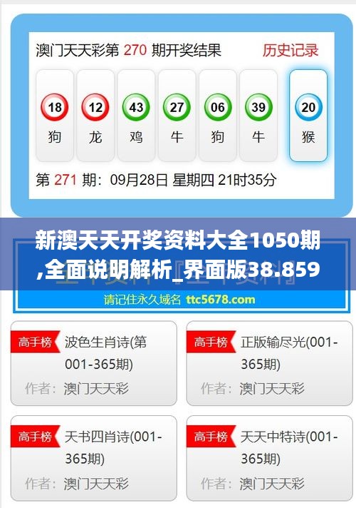 新澳天天开奖资料大全1050期,全面说明解析_界面版38.859-1