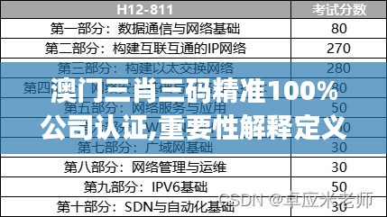 澳门三肖三码精准100%公司认证,重要性解释定义方法_FHD53.220-8