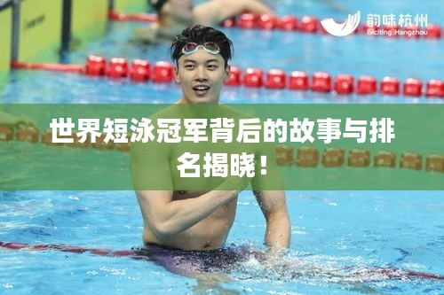 世界短泳冠军背后的故事与排名揭晓！