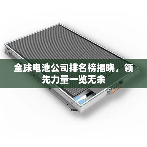 全球电池公司排名榜揭晓，领先力量一览无余