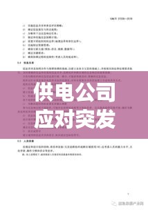 供电公司应对突发事件，策略解析与实践经验分享